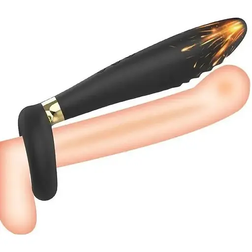 Член 3X Stimulator для клітора чорний,фіолетовий - фото 1