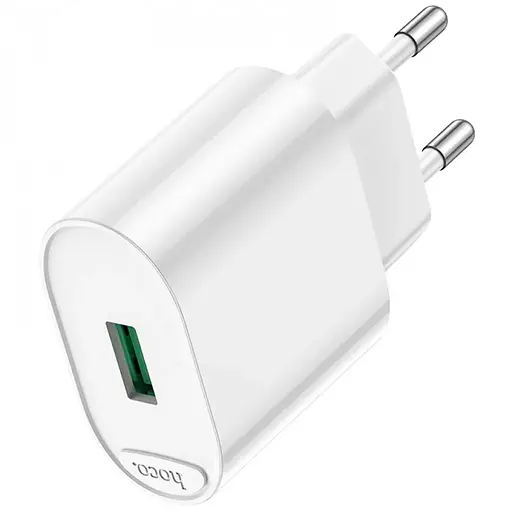 МЗП Hoco C109A Fighter QC3.0 18W (1USB-A) White - фото 3