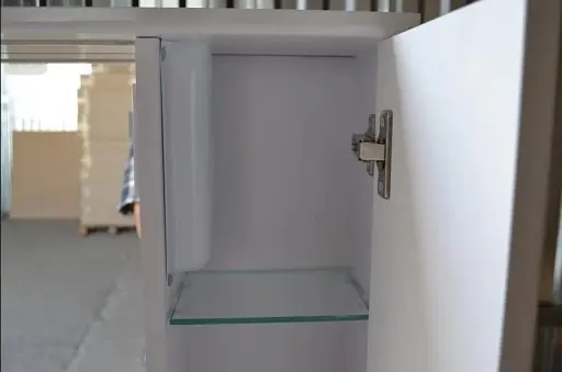 Зеркало со шкафчиком ПиК Симпл правое с LED подсветкой 70 см Белый 30412 - фото 3