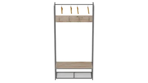 Вішалка модульна підлогова Треліс 13 180x90x38 сірий ДСП Дуб Сан-Марино 16мм FRD-104338 - фото 4