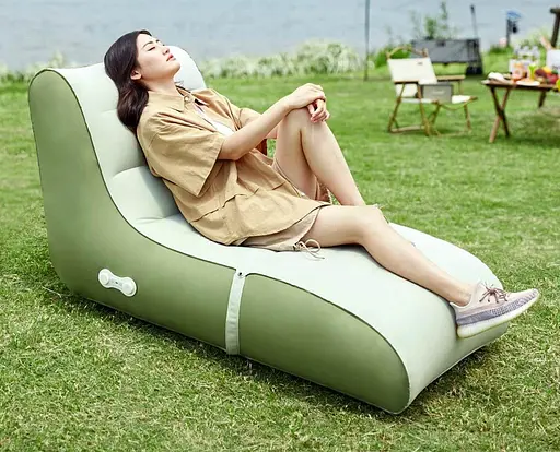 Надувне ліжко 8H Eight Hours Automatic Komori Green [106588] - фото 4