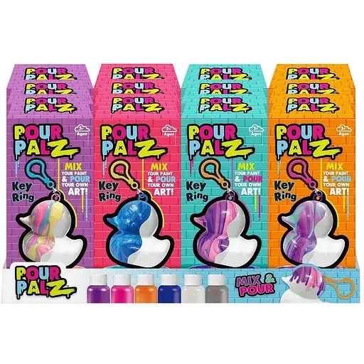 Набор для творчества ToyMonster Флюид Арт Брелок Утенок в ассортименте (GS-G26262) - фото 27