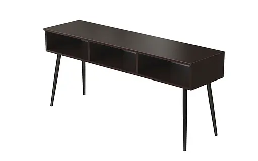 Тумба під телевізор Кентуккі Ferrum-decor 45x139x38 Чорний метал ДСП Венге Магія 16 мм. (FRD-106729) - фото 5