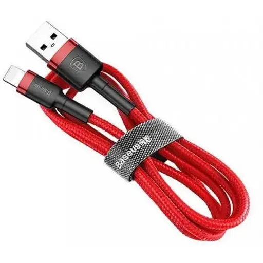 Кабель type-c 2 м Baseus Cafule красный усиленный CATKLF-C09 - фото 1