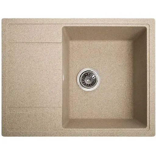 Гранитная кухонная мойка Romzha Jorum 65 Piesok (301) с крылом - фото 1