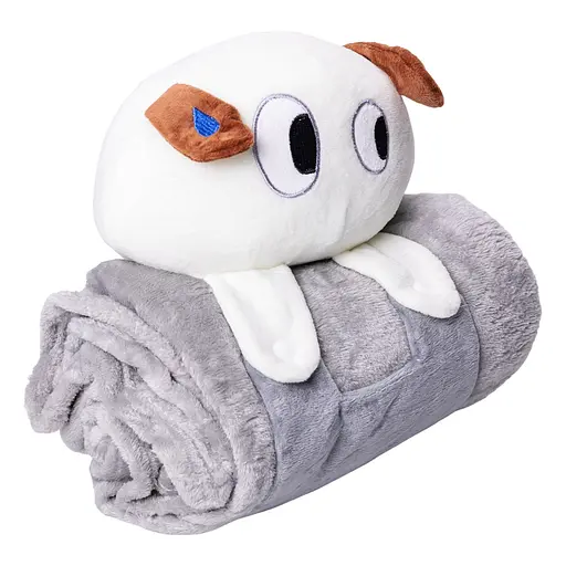 М'яка іграшка-плед Собачка 120×160 см дитячий плед іграшка 2 в 1 Сірий Colorful Home 5616-68G - фото 2