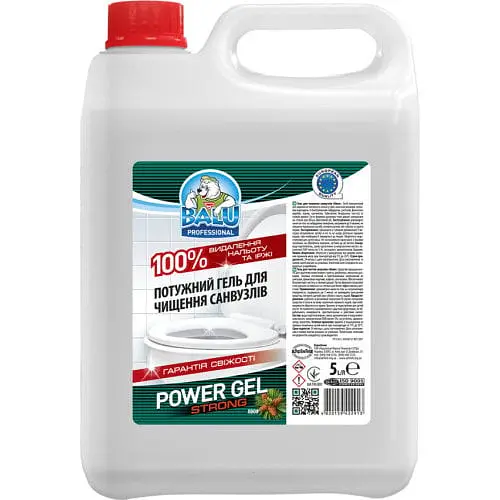 Гель для чистки санузлов Balu Power Gel Strong Хвоя 5 л