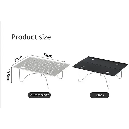Складаний стіл Naturehike CNK2450JJ024, 31х21 см, алюміній - фото 2