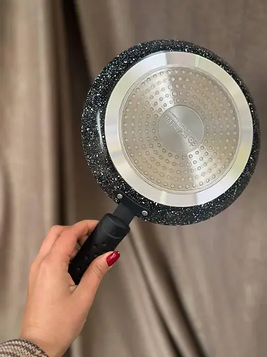 Сковорода с мраморным покрытием Edenberg EB-3395 22 см Черный - фото 2