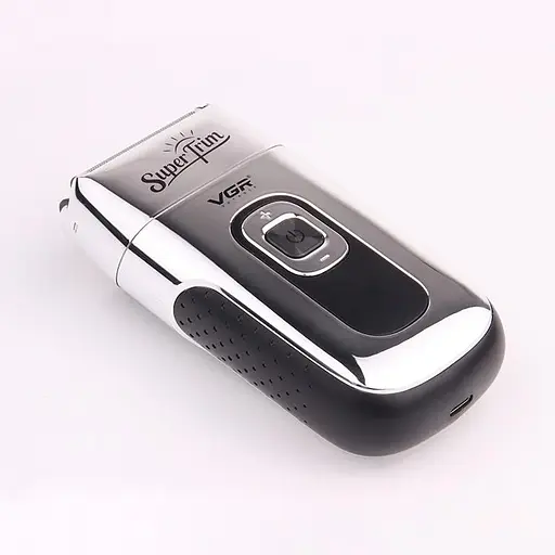 Профессиональный шейвер бритва VGR V-332 Super Trim двойное лезвие триммер LED дисплей 8 Вт Серебряный - фото 6