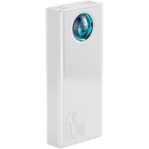 Зовнішній акумулятор (Power Bank) Baseus Amblight Quick Charge 65W 30000 mAh White (PPLG-A02) - фото 2