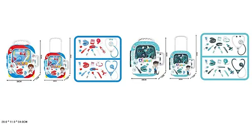 Набор доктора SD169-265A/B Стоматолог, аксессуары, в чемодане 28*11*34см (6976796401151) МИКС - фото 1