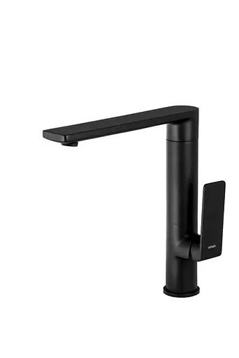 Змішувач для кухні Corsan Trino black mat з рухомим носиком CMB7121BL Чорний матовий - фото 1