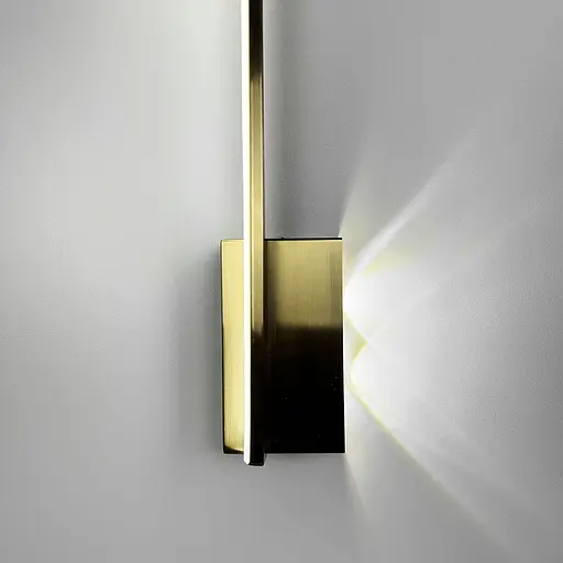 Бра у латунному корпусі із лінзами по правій стороні 60 см Арт. WJ 011/600 L AB Line F - фото 5