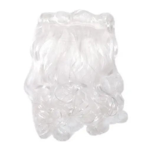 Новорічна Борода "Санта Клаус" Bambi 6241-16 білого кольору - фото 1