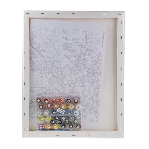 Набор для росписи "Романтическая улочка" 40*50 см, IDEA2-GX46981, ТМ "99IDEAS" - фото 6