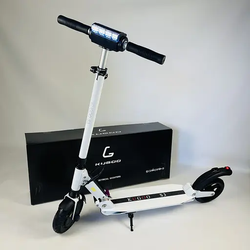 Электросамокат KUGOO S3 Jilong 8.8Ah 450W белый + сумка-чехол - фото 2