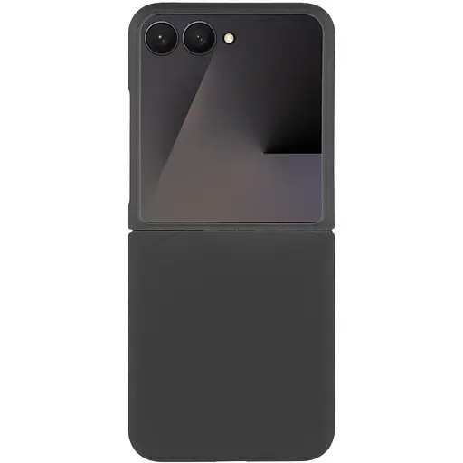 Чехол Foldables Silicone Cover Lakshmi AAA для Samsung Galaxy Z Flip6 / Flip7 FE Черный / Black - фото 2