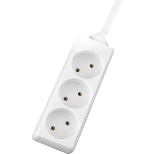 Подовжувач без заземлення Electraline 3Р 3М 62003