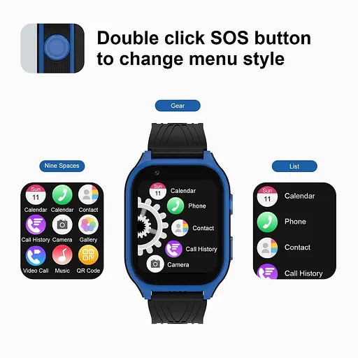 Дитячий смарт-годинник Lemfo D8M 4G синій - фото 7