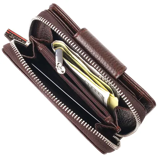 Кожаный женский кошелек Canpellini 9.5х13.2х3 см acs0025109 - фото 7