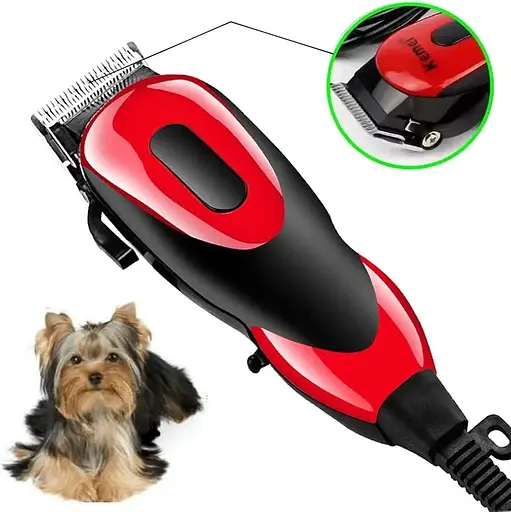 Профессиональная машинка для стрижки животных Daling DL-D12 12Вт комплект с насадками 4 шт ножницами и щеткой Тихая работа - фото 4