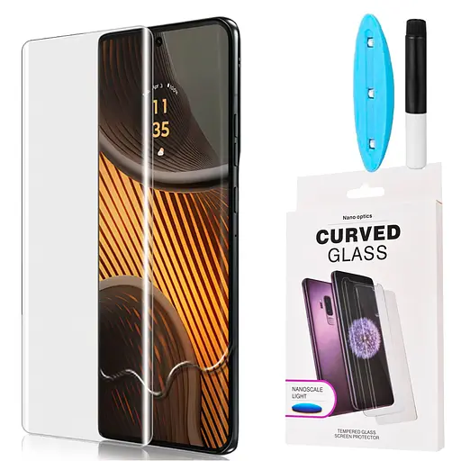 Захисне скло DK для Motorola Edge 50 Fusion UV Curved 015456 clear 2 шт. - фото 3