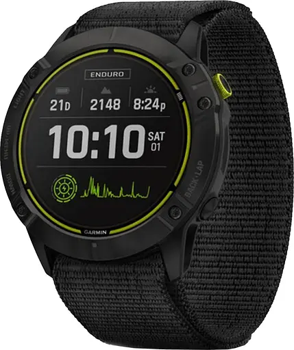 Смарт-часы Garmin Enduro Carbon Gray Titanium with Black UltraFit Nylon Strap (010-02408-01/11) - фото 2