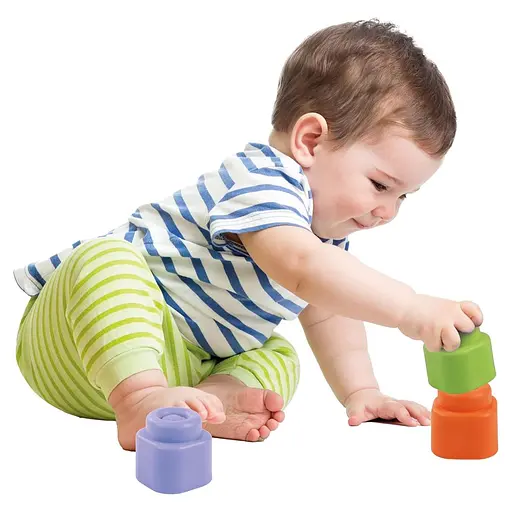 Игрушка-конструктор развивающая Clementoni Soft Clemmy Soft Blocks 10 деталей (17988) - фото 3