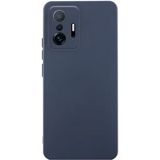 Чохол Silicone Cover Lakshmi Full Camera (AAA) для Xiaomi 11T / 11T Pro Темно-синій / Midnight blue