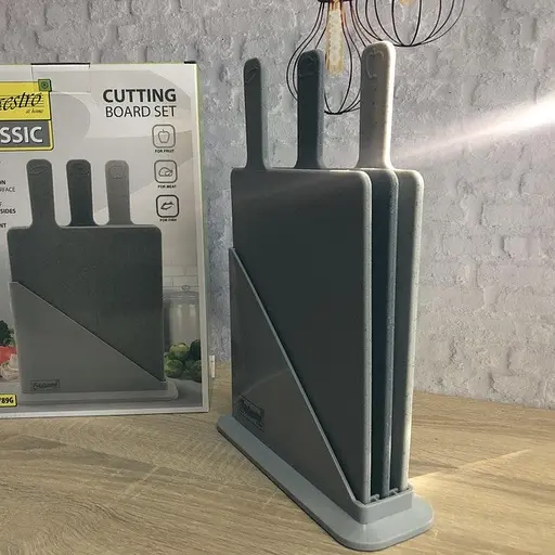 Набір обробних дощок Maestro MR-1789G пластиковий на підставці 3 шт. - фото 8