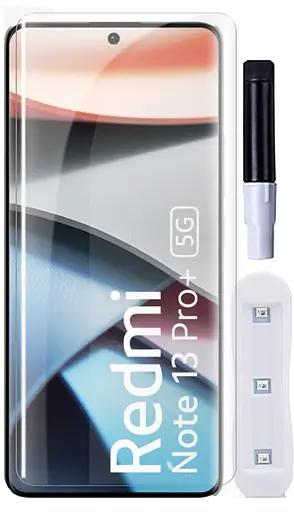 Защитное стекло DK для Xiaomi Redmi Note 13 Pro+ UV Curved 017496 clear 2 шт. - фото 4