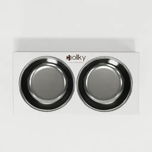 Hollky Base XS — миски на підставці для маленьких собак та котів (2 × 0,25 л) - фото 3
