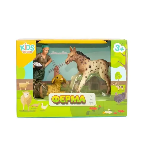 Детский игрушечный набор "Ферма" Q9899-T1_4 лошадка, овца, фермерша - фото 2