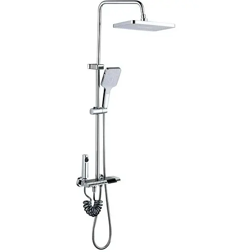 Душева система Mixxus Premium Riviera 009-J з кнопкою перемикання 4 режими MI6834, Хром - фото 1