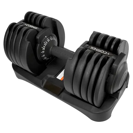 Гантель с регулируемым весом Cornix 2.5-24 кг XR-0405 Black - фото 1