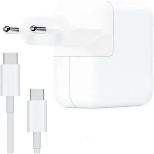 Мережевий зарядний пристрій Apple USB-C Type-C на Type-C 30W білий - фото 1