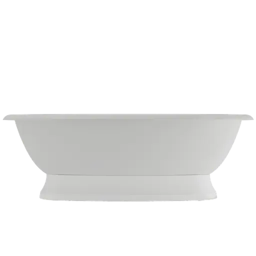 Ванна отдельностоящая матовая Amdcon Olmpa 180x90 на пьедестале из литого камня OLMPA_180_pad_MAT Белый матовый - фото 7