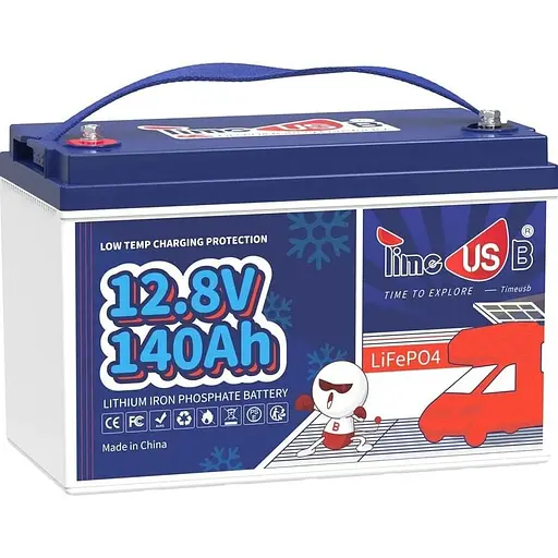 Аккумулятор Timeusb LiFePO4 12V 12.8V/140Ah/1792Wh [123767]
