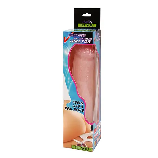 Вібратор Baile Mutlispeed Flexible Vibrator 23.5 см тілесний - фото 7