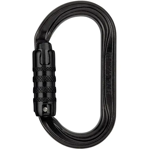 Карабин Petzl Oxan triact-lock steel Black (1052-M72 TLN)