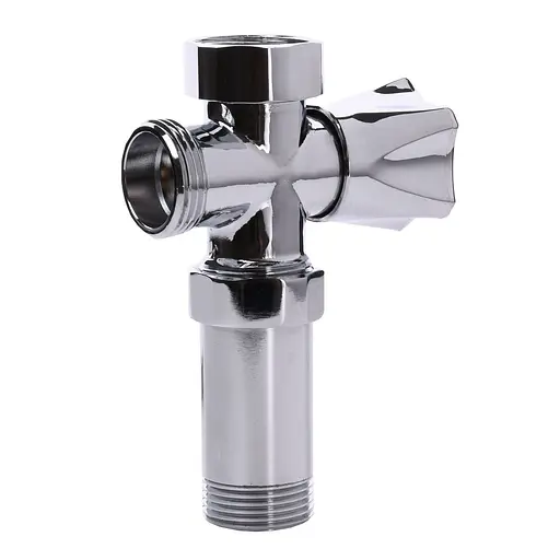 Кран вентильний для пральної машини Q Professional 3/4″x3/4″x3/4″ з подовжувачем NV-QP170 000008977 - фото 3