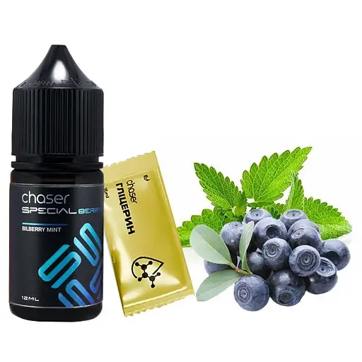 Набор компонентов для самозамеса солевой заправки CHASER Special Berry 30 мл BILBERRY MINT Черника Мята, 0-50 мг (18043)
