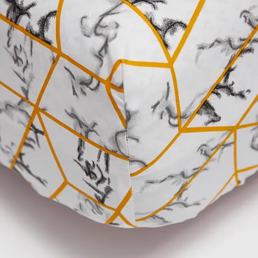 Простирадло на резинці Moon&Star Modern Marble Бязь Gold Люкс 180х190х20 см - фото 1