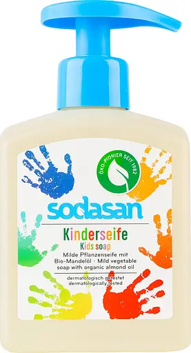 Органическое жидкое мыло Sodasan Kids с миндальным и оливковым маслами 300 мл - фото 6
