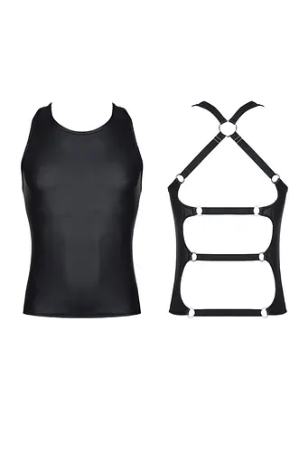 Топ Regnes Fetish Planet CRD006, S (чорний) - фото 5