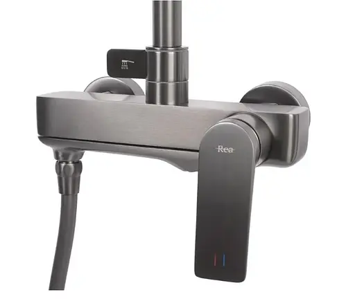 Душова система Rea Avalon tytan графіт із виливом REA-P2401, Графіт - фото 4