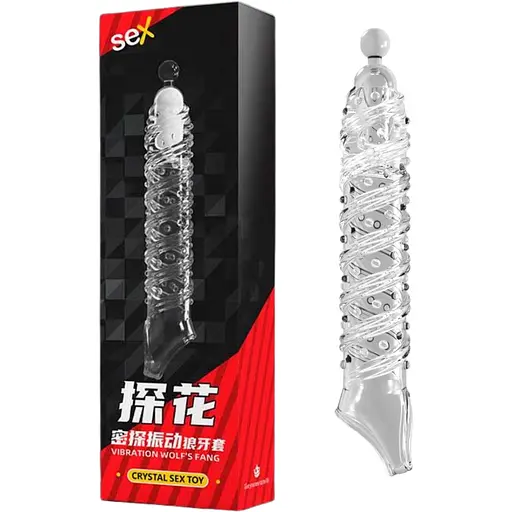 Насадка Passion Crystal Skin Penishulle Vibro з вібрацією для збільшення пеніса (4821002030040)