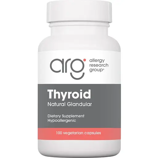 Підтримка щитоподібної залози Allergy Research Group Thyroid Natural Glandular 100 капсул (ALG-71810) - фото 1