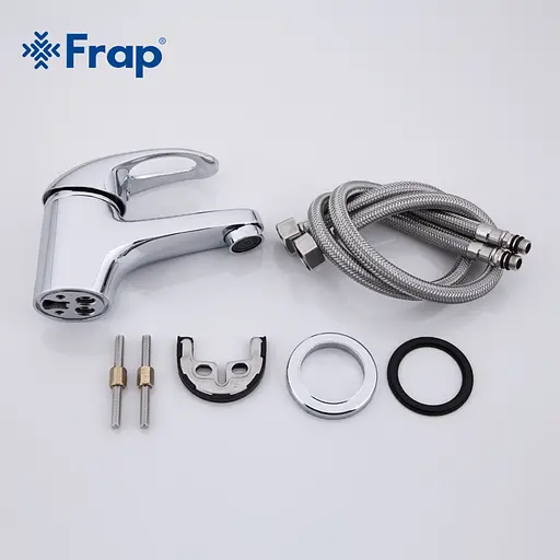 Смеситель для умывальника шпилька Ø40 Frap 1/10 F1003 Хром - фото 2